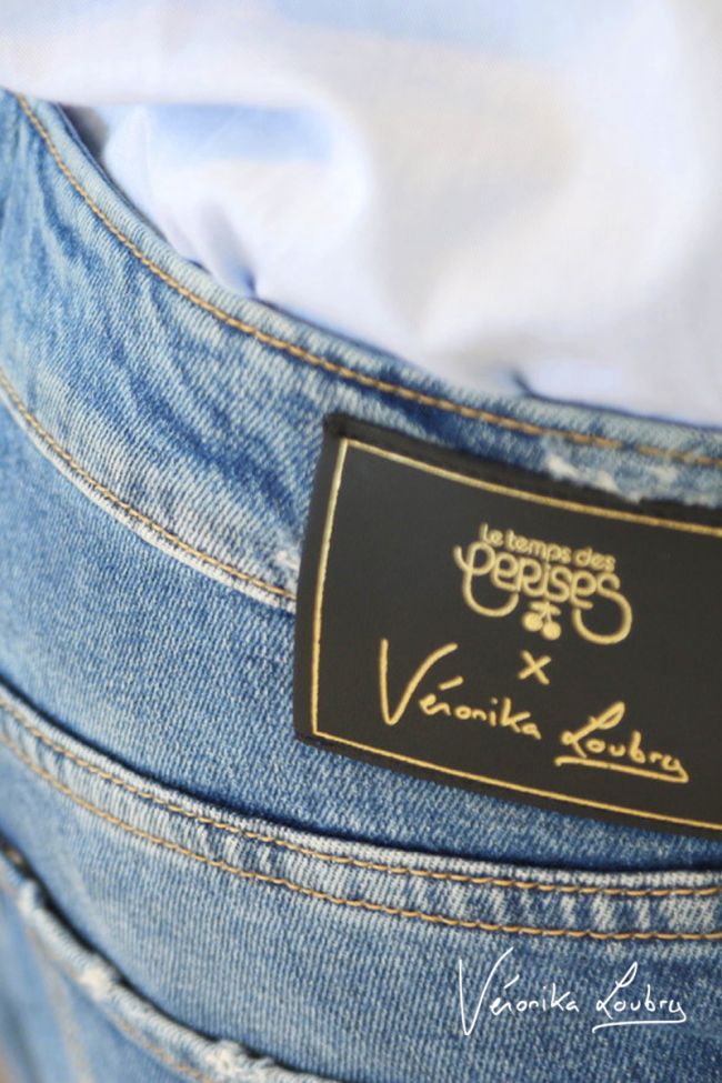 Short Suzy en jeans bleu by Véronika Loubry