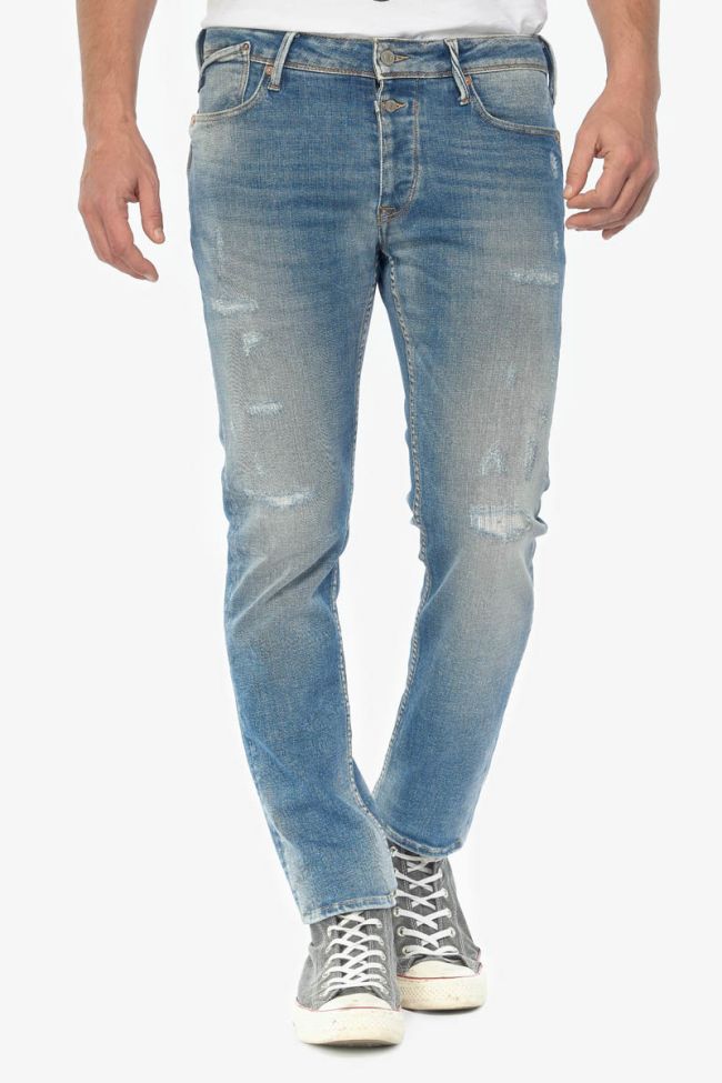 Iraun 600/17 adjusted jeans destroy bleu N°4