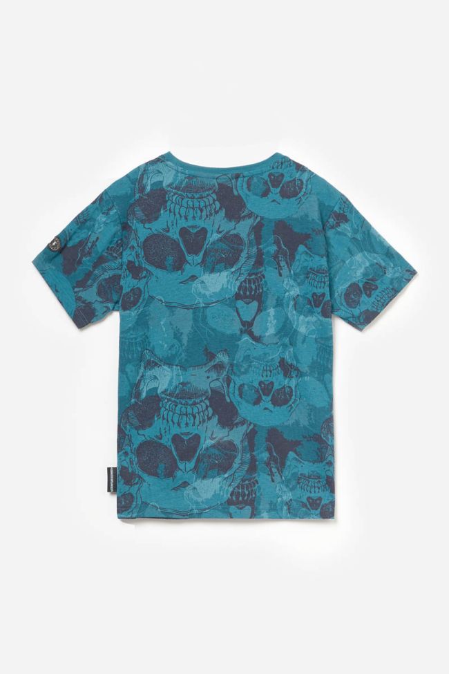 T-shirt Shenkobo imprimé bleu