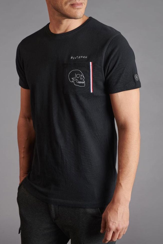 T-shirt Bouna noir brodé