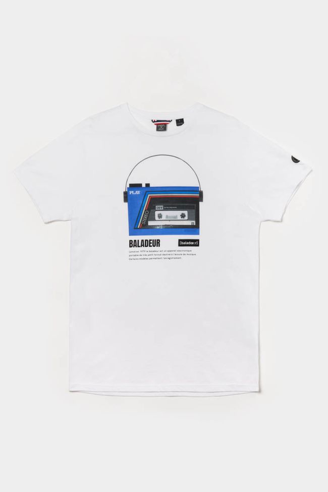 T-shirt Trent blanc imprimé