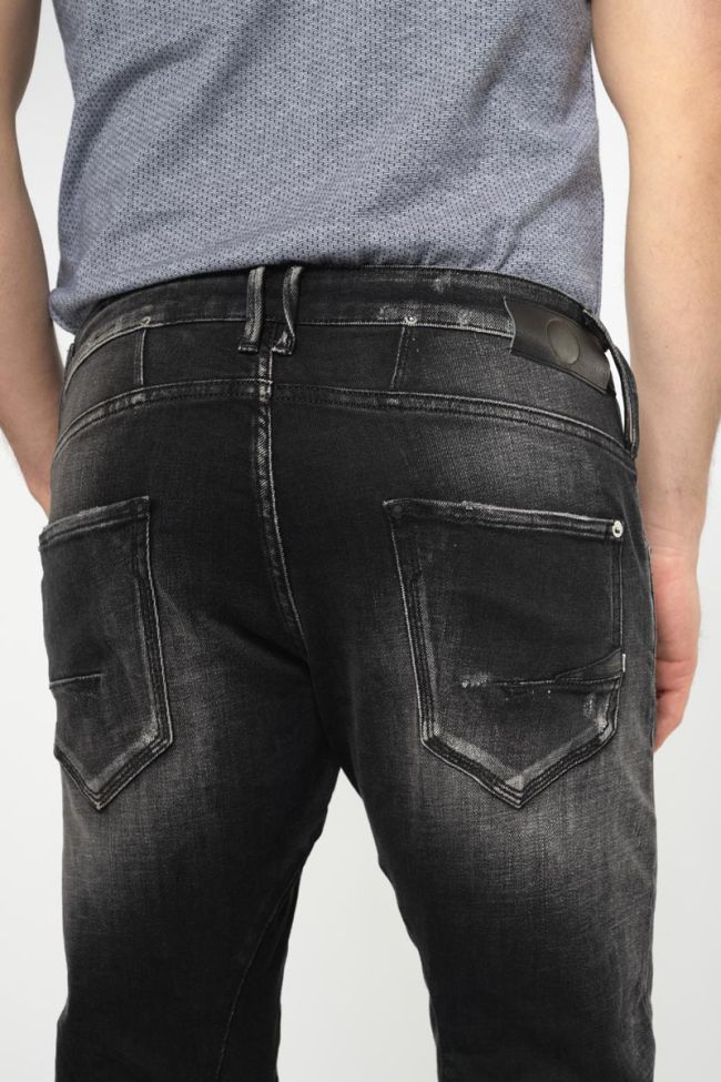 Alost 900/3 tapered arqué destroy jeans noir N°1