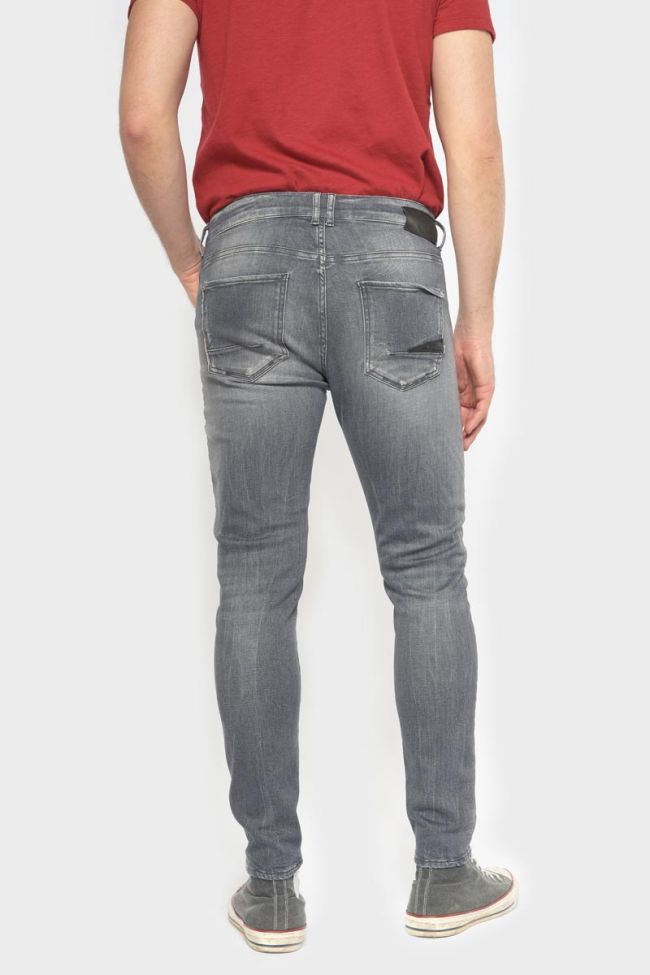 Power skinny 7/8ème jeans destroy gris N°2