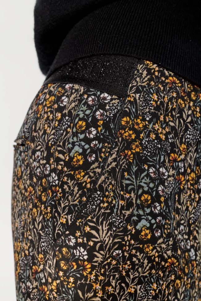 Pantalon Dorine à motif fleuri