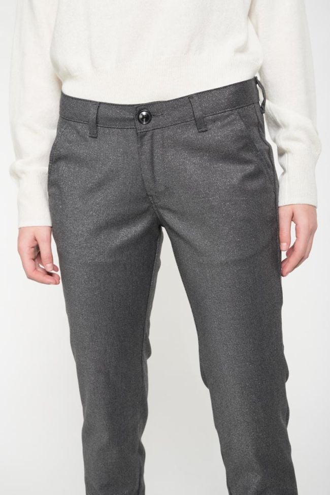 Pantalon Vittoria brillant gris