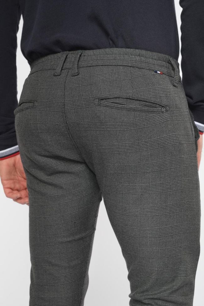 Pantalon Prato à carreaux gris