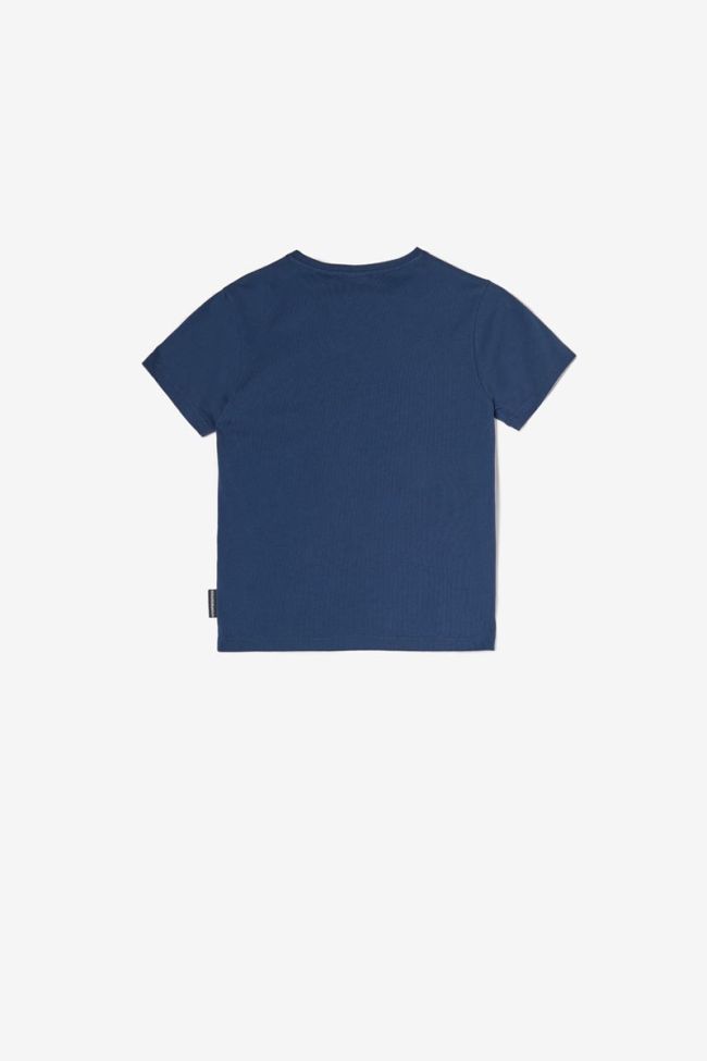 T-shirt Oderbo bleu marine imprimé