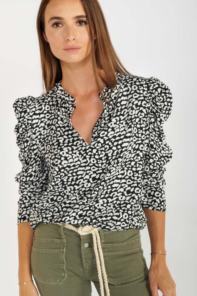 Leopard print Chama blouse