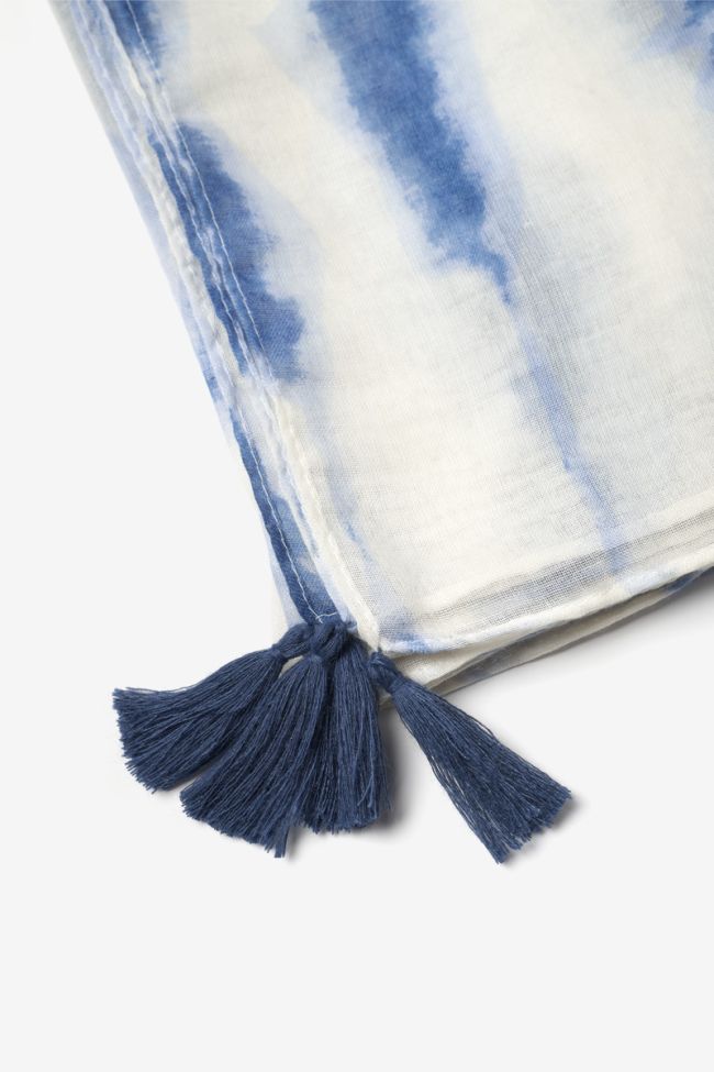 Foulard Dolma tie and dye bleu
