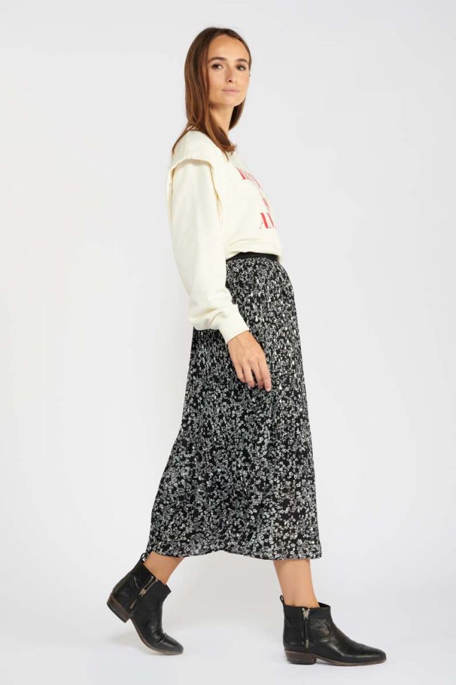Ella long floral skirt