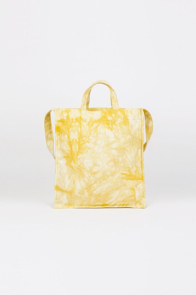 Shopping bag Lina tie and dye jaune