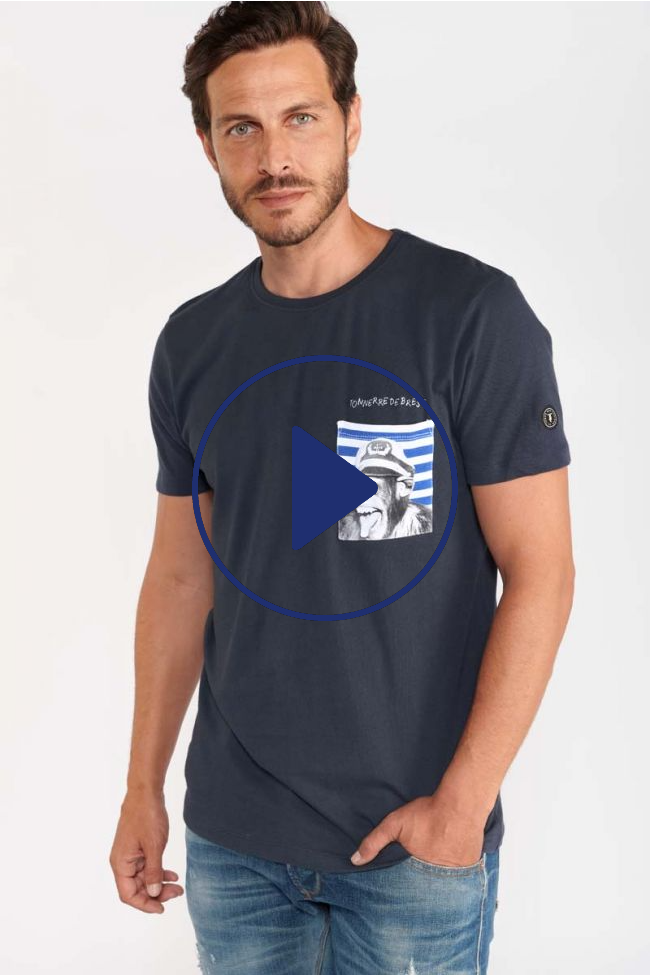 T-shirt Foster bleu marine