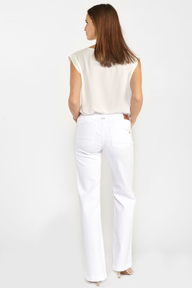 Jeans flare Hamar blanc