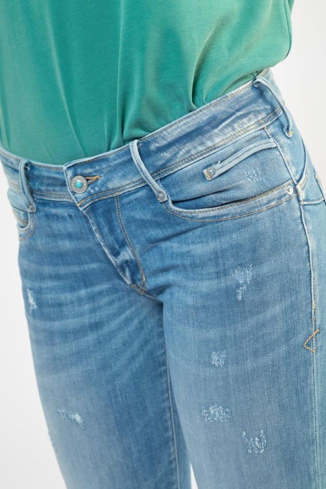Marsa pulp slim 7/8ème jeans destroy vintage bleu N°4