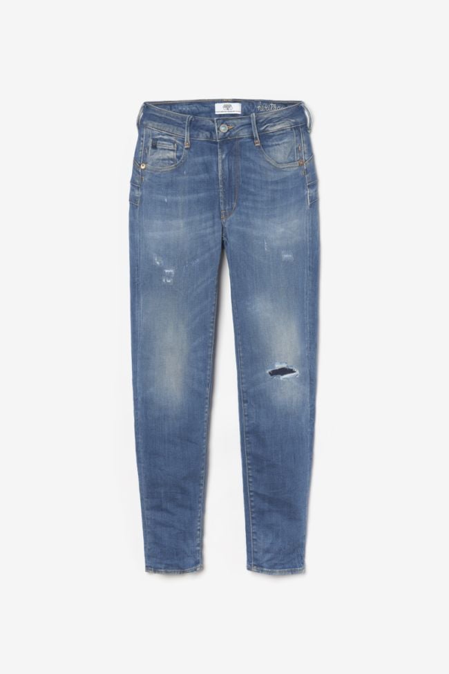 Nin pulp slim taille haute 7/8ème jeans destroy vintage bleu N°3 