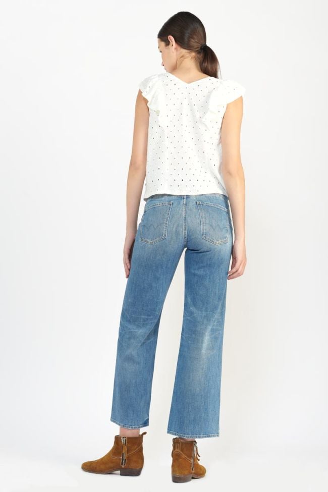 Pulp regular taille haute 7/8ème jeans bleu N°4