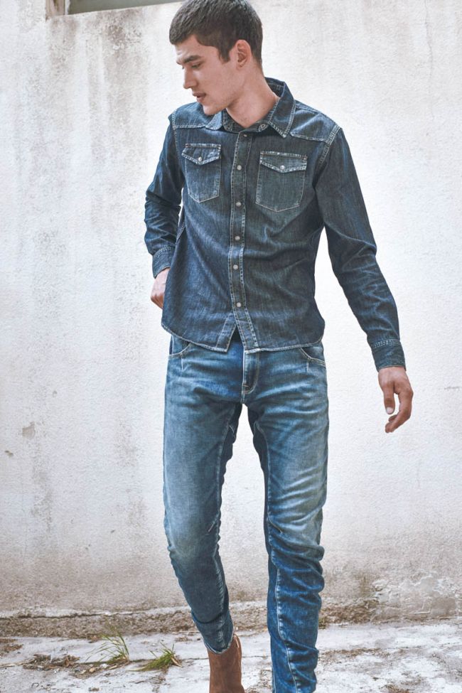 900/3 Jogg tapered arqué jeans bleu N°2