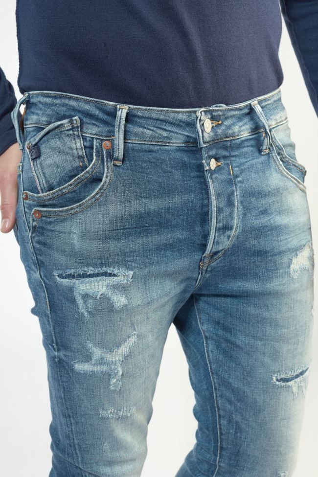 Nagold 900/16 tapered jeans destroy vintage bleu N°3