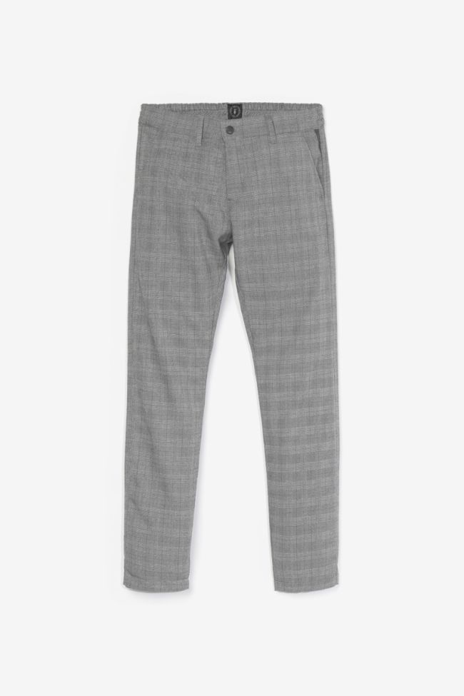 Pantalon Skien à carreaux gris