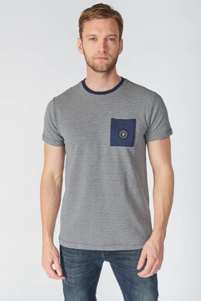 T-shirt Loxel gris à rayures