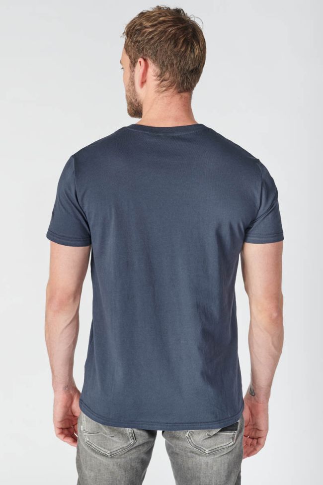 T-shirt Morde bleu marine imprimé