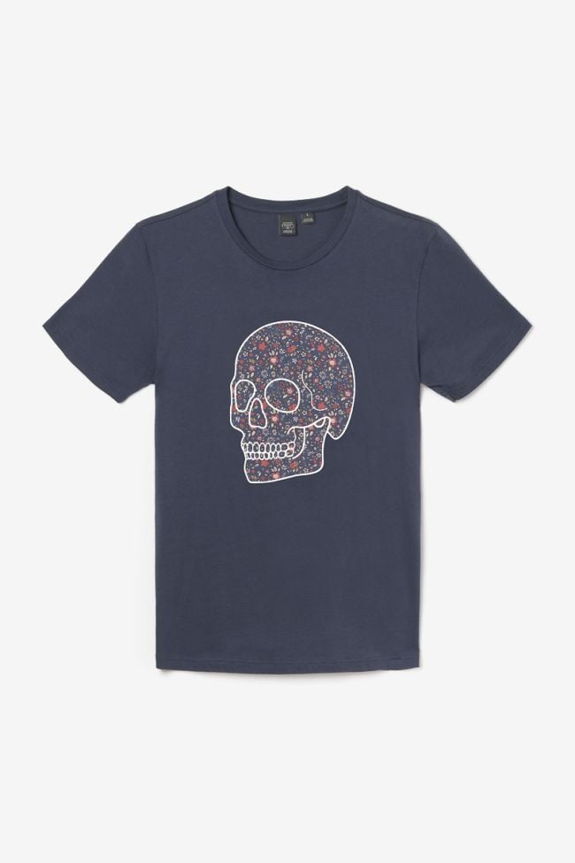 T-shirt Morde bleu marine imprimé