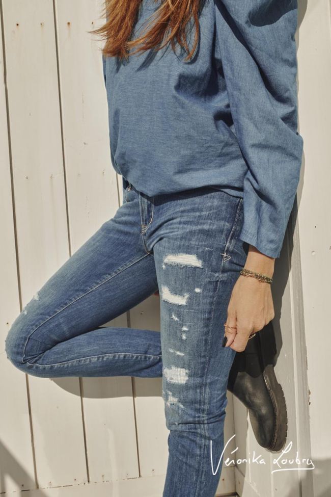 300/16 slim by Véronika Loubry jeans bleu N°3