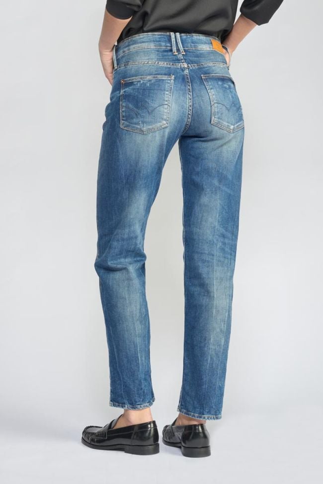 Basic 400/18 mom taille haute 7/8ème jeans destroy vintage bleu N°3