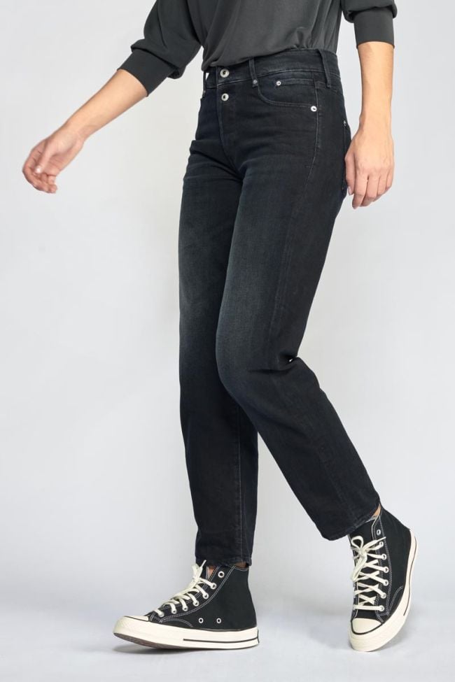 Basic 400/18 mom taille haute 7/8ème jeans bleu-noir N°1