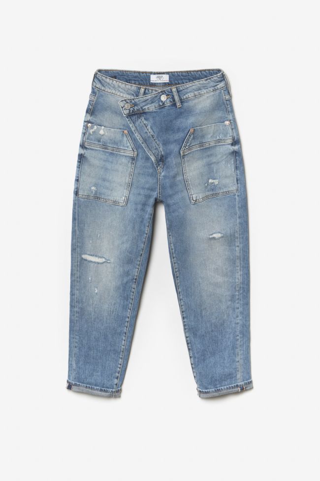 Cosy Pocket boyfit 7/8ème jeans destroy bleu N°4