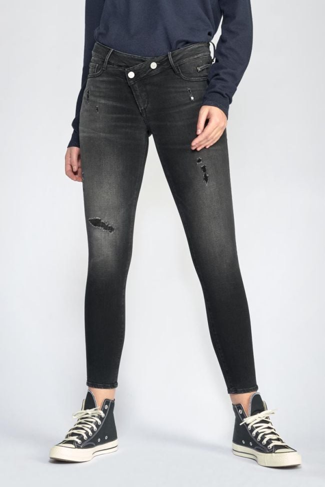 Meteors pulp slim 7/8ème jeans noir N°1