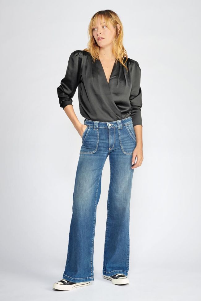 Puggy pulp flare taille haute jeans bleu N°3