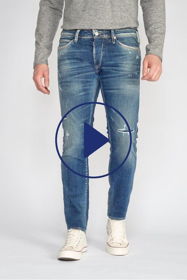 Marvin 700/11 adjusted jeans destroy vintage bleu N°2
