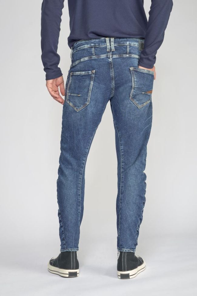 900/3 Jogg tapered arqué jeans destroy bleu N°2