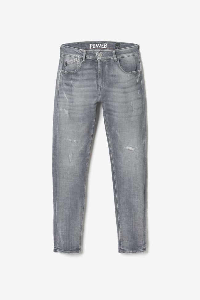Power skinny 7/8ème jeans destroy gris N°3