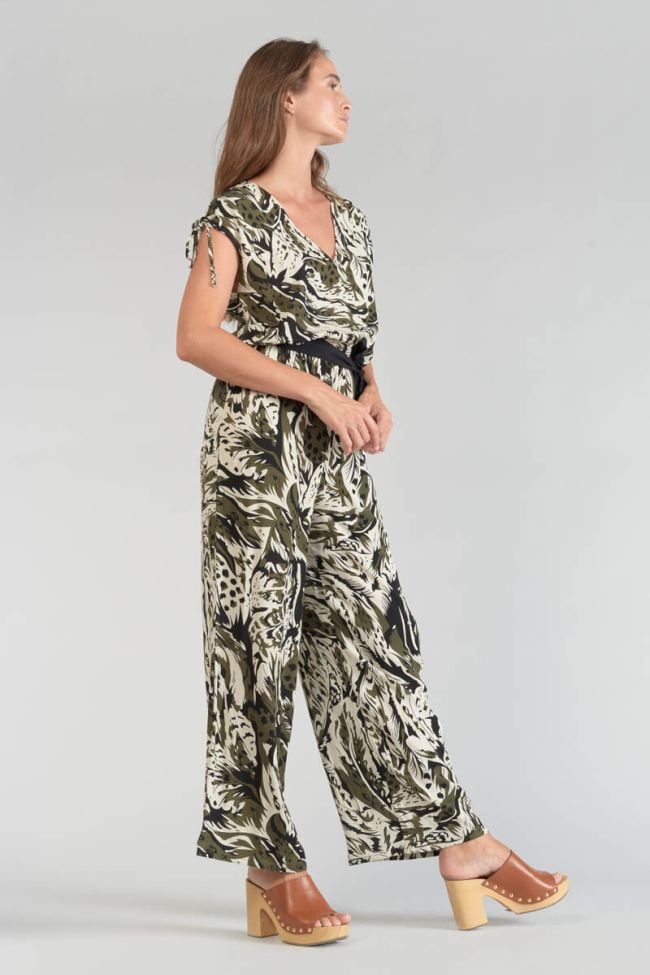 Combinaison pantalon Heloise à motif jungle