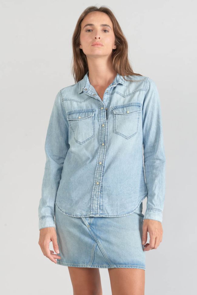 Chemise en jeans Juanita bleu très clair