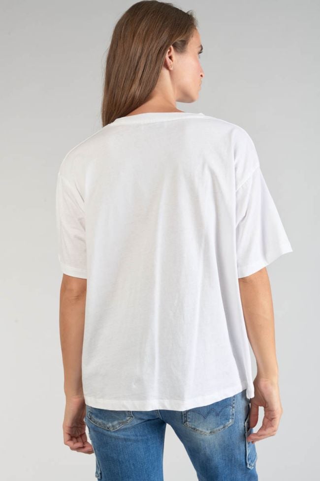 T-shirt Moona blanc imprimé