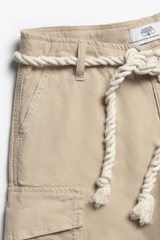Pantalon cargo Caste beige sable