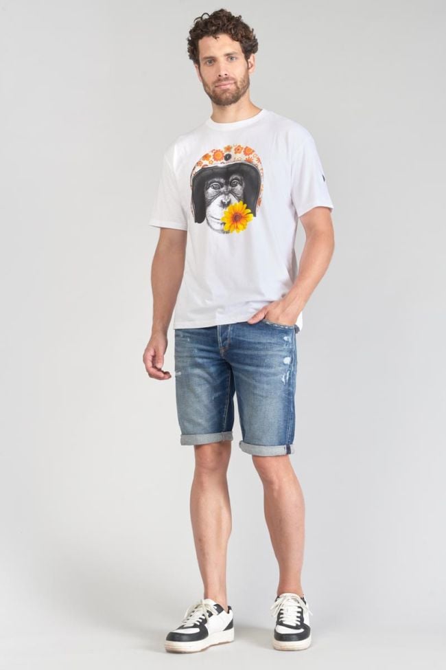 T-shirt Andler blanc imprimé