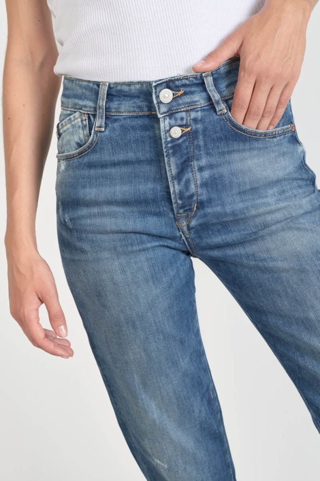 Luxe 400/19 mom taille haute jeans destroy bleu N°2
