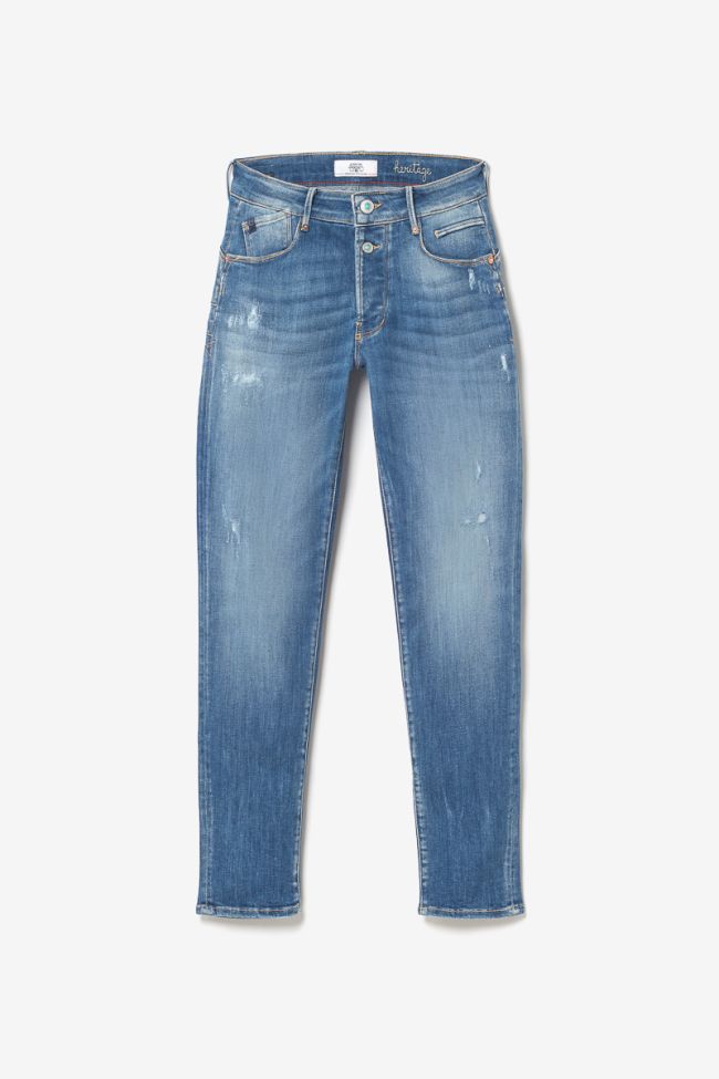 Anil pulp slim taille haute 7/8ème jeans destroy bleu N°3