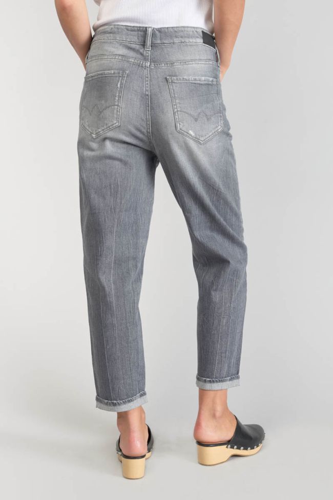 Cosy boyfit jeans destroy gris N°3