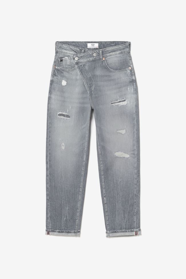 Cosy boyfit jeans destroy gris N°3