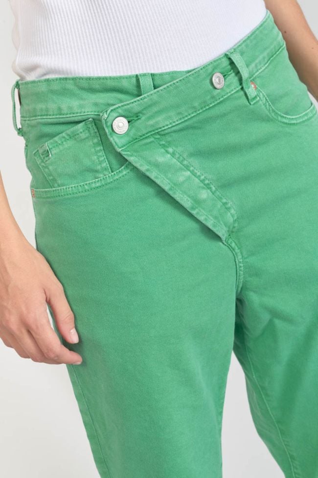 Cosy boyfit 7/8ème jeans vert menthe
