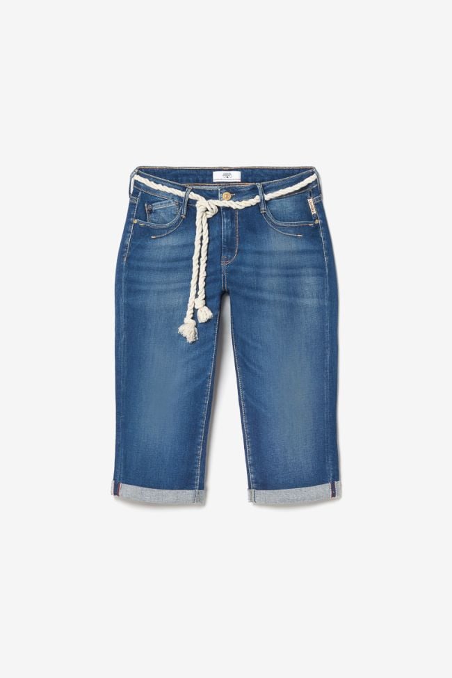 Corsaire Vallon en jeans bleu délavé