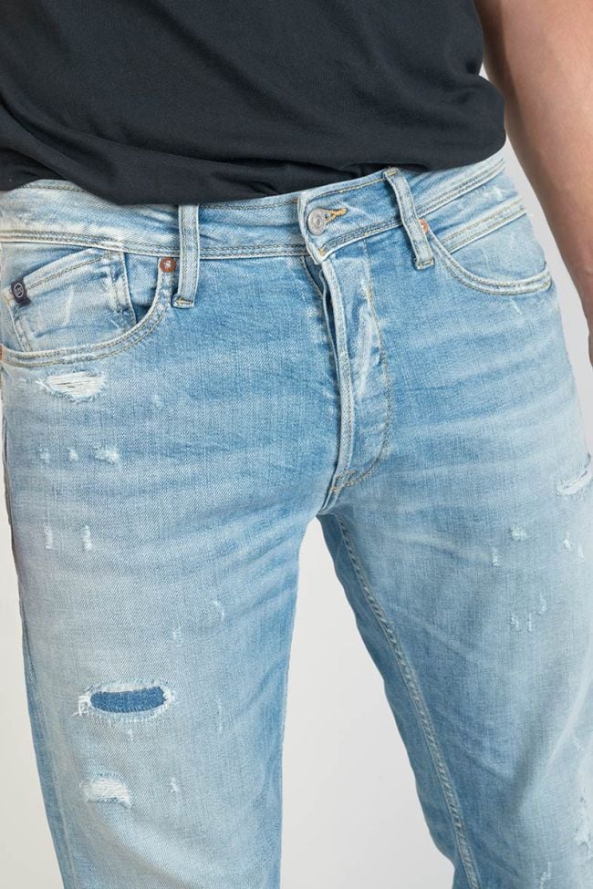 Basic 700/17 regular jeans destroy bleu N°5