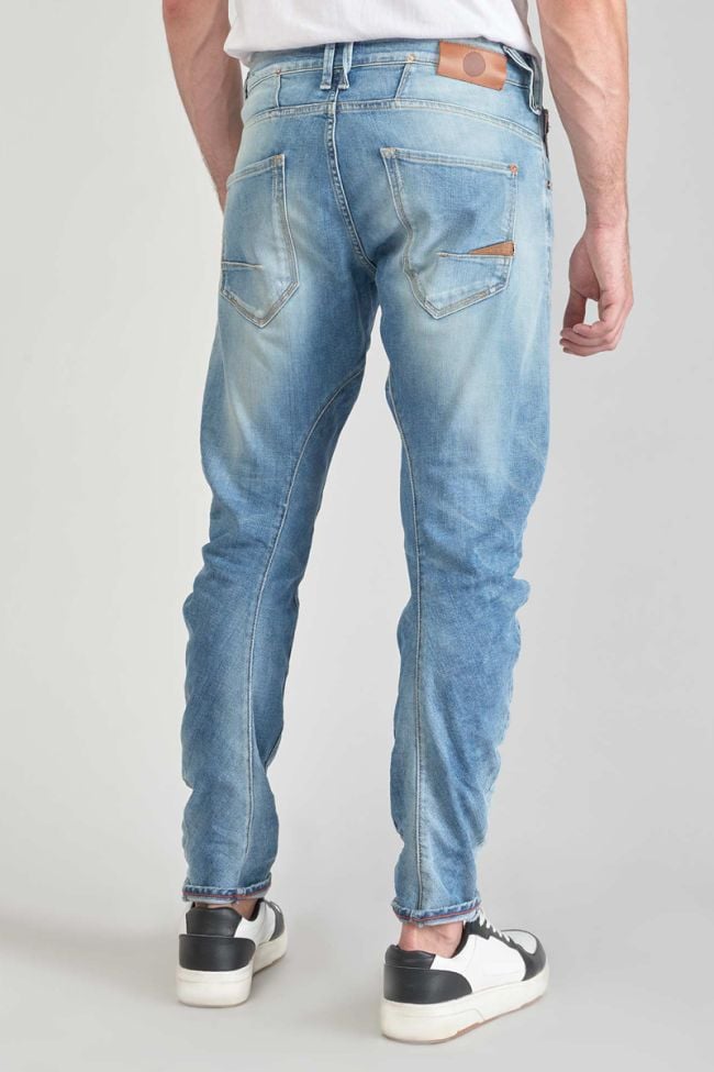 Alost 900/03 tapered arqué jeans destroy bleu N°4