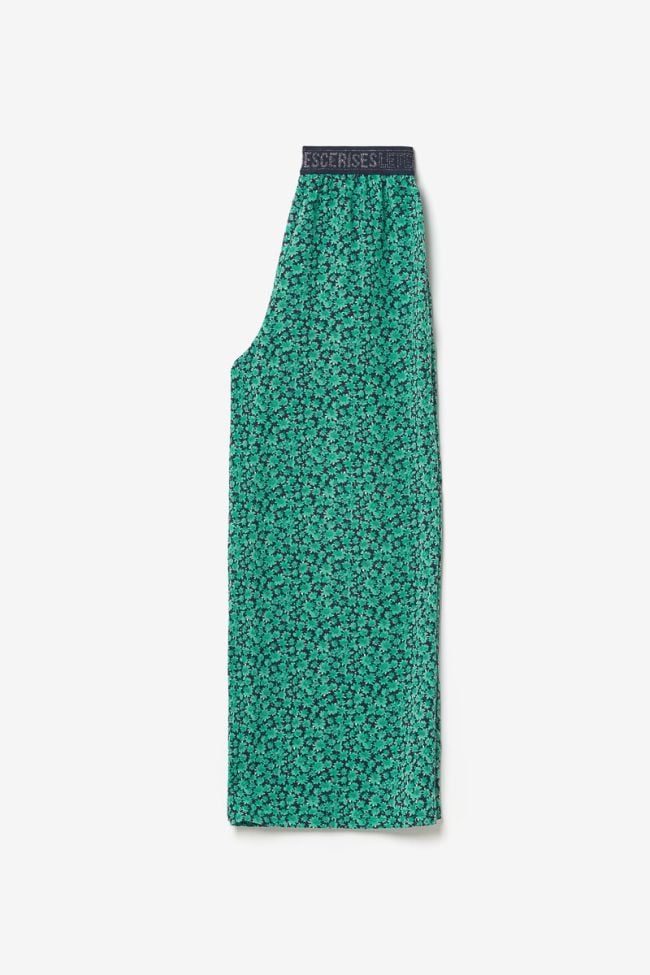 Pantalon Moligi à motif vert