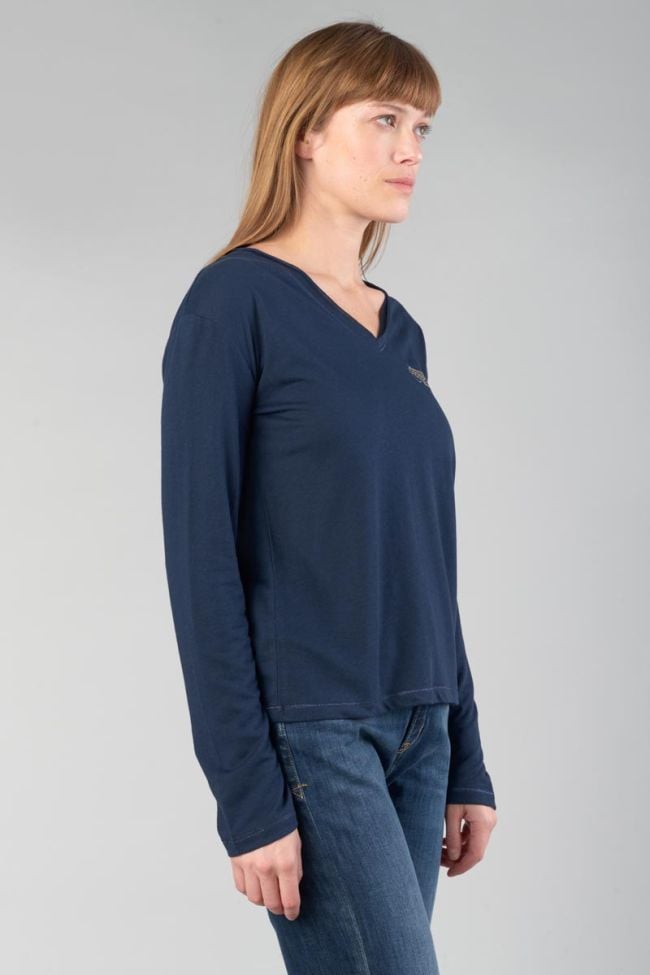 T-shirt manches longues Longvtra bleu nuit : Tee Shirt Femme : Le